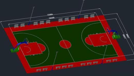 籃球場(chǎng)畫線標(biāo)準(zhǔn)及籃球場(chǎng)標(biāo)準(zhǔn)效果圖！襄陽(yáng)球場(chǎng)地坪劃線施工廠家整理